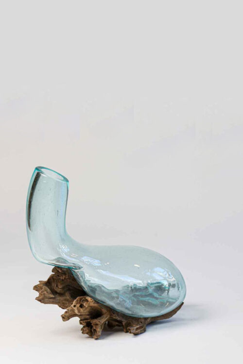 Vase en verre soufflé