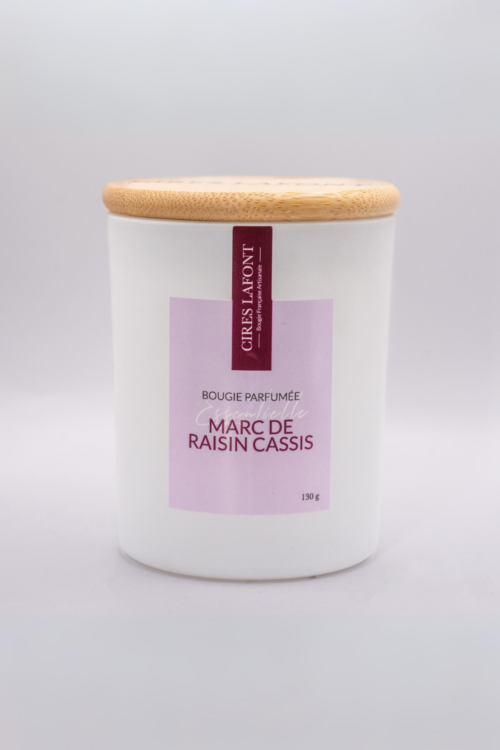 Bougie Marc de Raisin Cassis