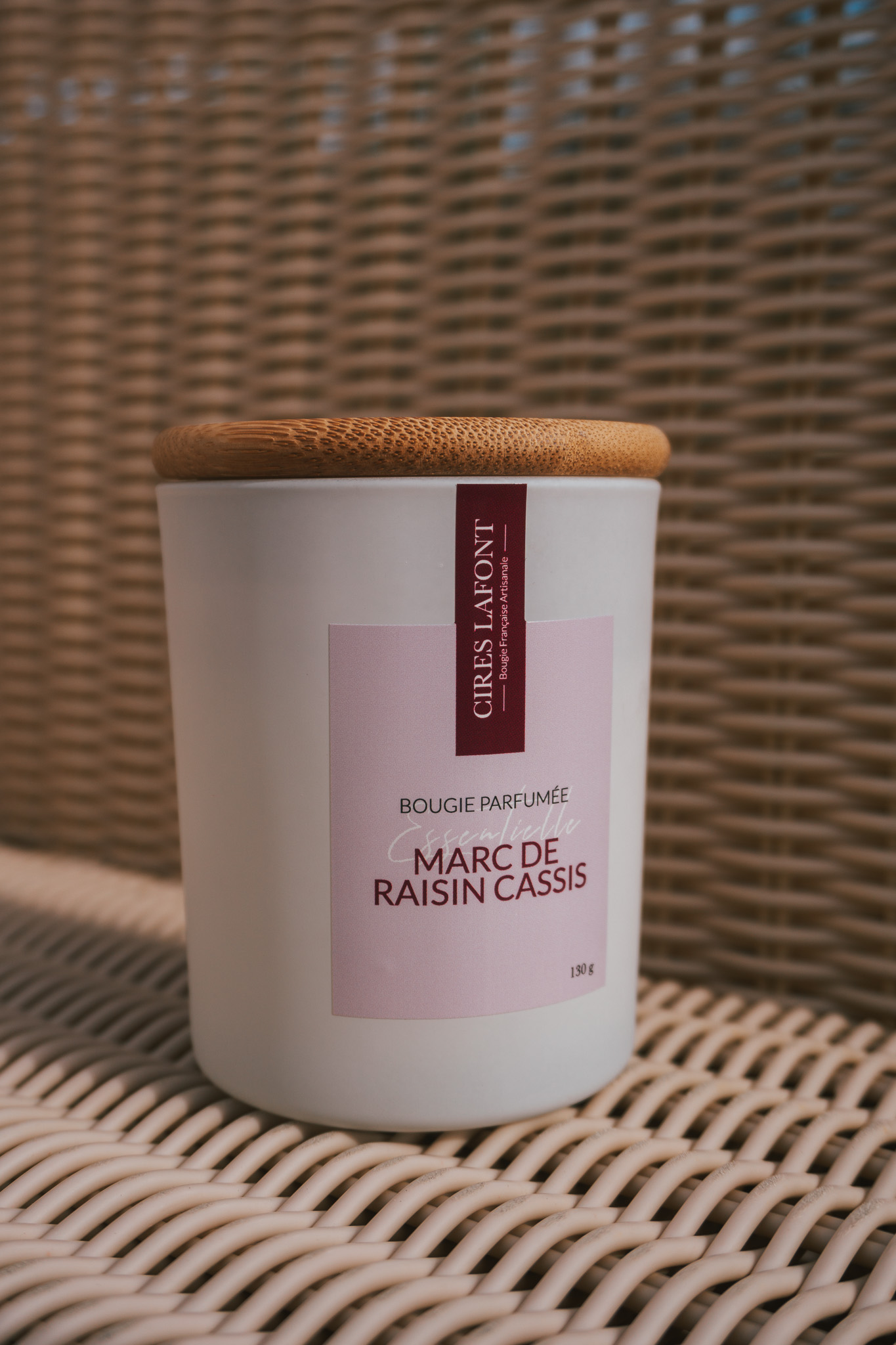 Bougie Marc de Raisin Cassis