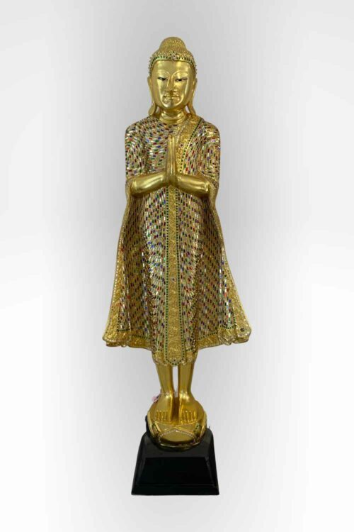 Bouddha Mandalay Gold Miroirs